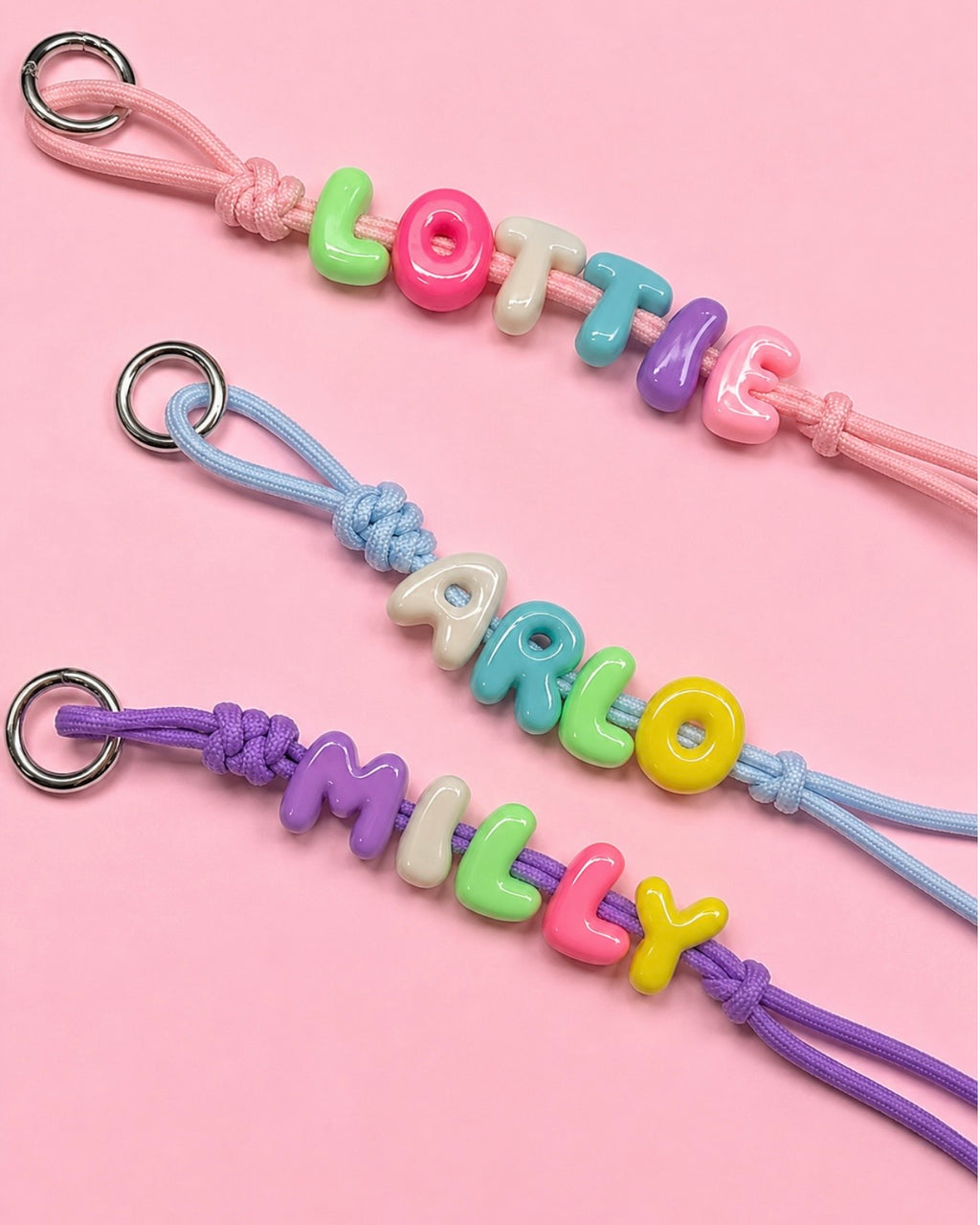 Bubble Letter Charm